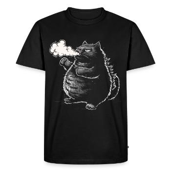The Mogzilla - Men's Premium Organic T-Shirt - black - Front - Nico (187cm)