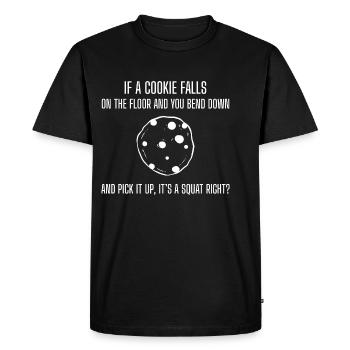 Cookie Squat Foodie et Lustig Geschenk - T-shirt Premium bio Homme - noir - Devant - Nico (187cm)