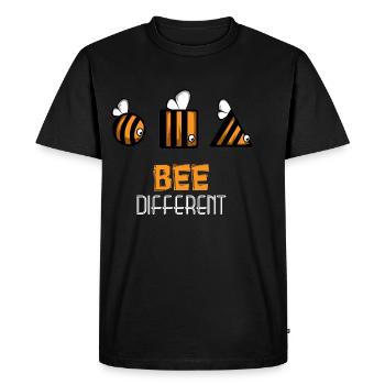 Bee Differents Différents et uniques - T-shirt Premium bio Homme - noir - Devant - Nico (187cm)