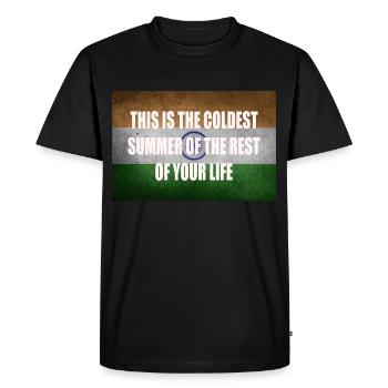l’été le plus froid du reste de votre vie en Inde - T-shirt Premium bio Homme - noir - Devant - Nico (187cm)