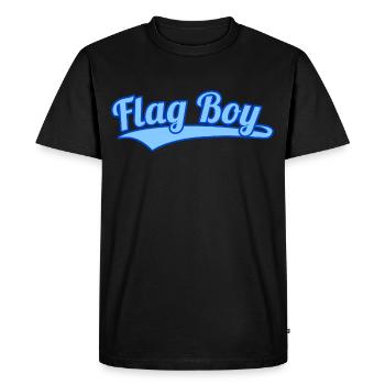 Flag Boy Flag Football Américain Garçons Flaggies - T-shirt Premium bio Homme - noir - Devant - Nico (187cm)