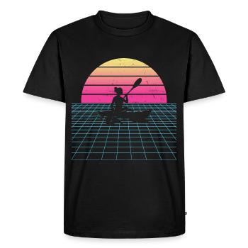 Kayak Femme Kayak Canoë Kayak Homme - T-shirt Premium bio Homme - noir - Devant - Nico (187cm)