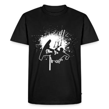 Kitesurf Kitesurf Kitesurf Kitesurf Hommes - T-shirt Premium bio Homme - noir - Devant - Nico (187cm)