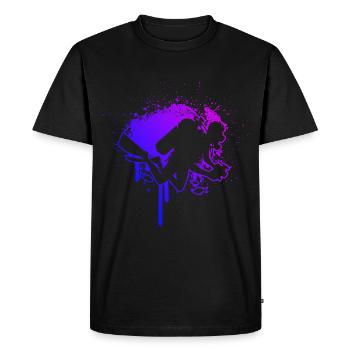 Plongeur Plongée sous-marine Plongeur Plongée sous-marine - T-shirt Premium bio Homme - noir - Devant - Nico (187cm)