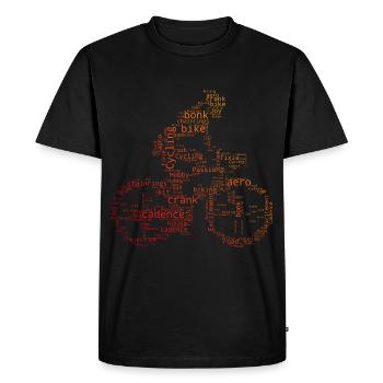 Cyclisme Cyclisme Cyclisme Femmes Cyclistes - T-shirt Premium bio Homme - noir - Devant - Nico (187cm)