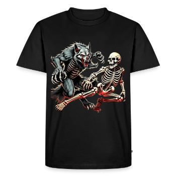 Gruseliges Halloween-partykostüm Werwolf Und - T-shirt Premium bio Homme - noir - Devant - Nico (187cm)