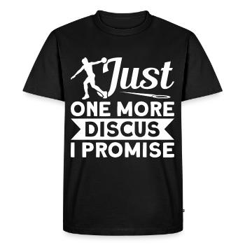 Discus Throw Discus Thrower Athletics Discus - Men's Premium Organic T-Shirt - black - Front - Nico (187cm)