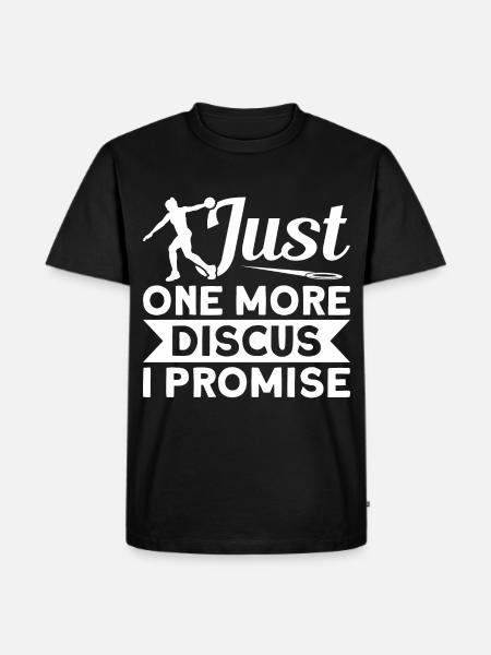Diskuswurf Diskuswerfer Leichtathletik Diskus - Männer Premium Bio T-Shirt - Schwarz