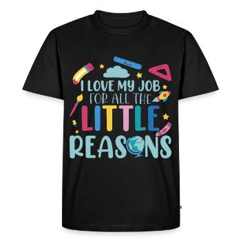 Fournisseur de services de garde - T-shirt Premium bio Homme - noir - Devant - Nico (187cm)