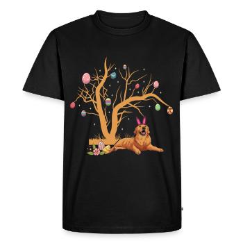 Labrador - Men's Premium Organic T-Shirt - black - Front - Nico (187cm)