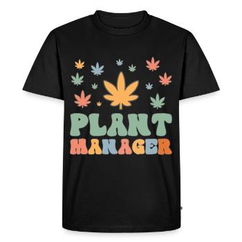 Cannabis Marijuana Weed Smoking - Men's Premium Organic T-Shirt - black - Front - Nico (187cm)