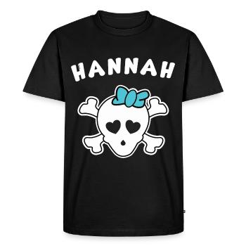 Pirate Hannah Design pour les filles et les femmes - T-shirt Premium bio Homme - noir - Devant - Nico (187cm)