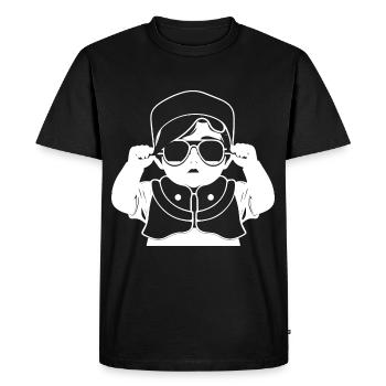 Funny Toddler Wearing Sunglasses Cool Baby - Men's Premium Organic T-Shirt - black - Front - Nico (187cm)