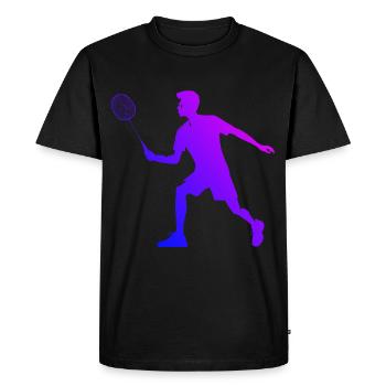 Badminton Badminton Players Men Badminton - Men's Premium Organic T-Shirt - black - Front - Nico (187cm)