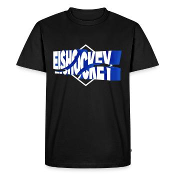 Eishockey Sport 3D Schrift Vintage Retro - Men's Premium Organic T-Shirt - black - Front - Nico (187cm)