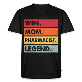 Pharmacie Pharmacien agréé Médecine Medikamen - T-shirt Premium bio Homme - noir - Devant - Nico (187cm)