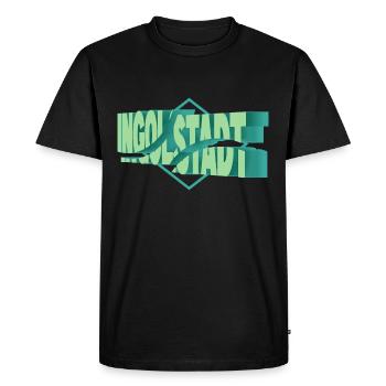 Ingolstadt Allemagne Ville 3D Police Skyline - T-shirt Premium bio Homme - noir - Devant - Nico (187cm)