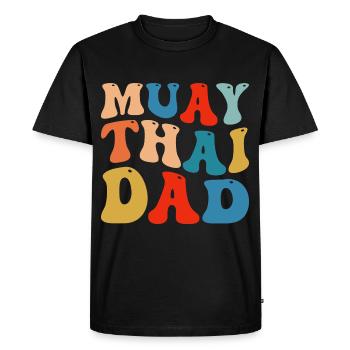 Papa Muay Thai - T-shirt Premium bio Homme - noir - Devant - Nico (187cm)