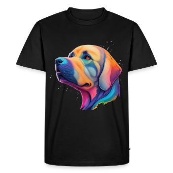 Golden Retriever Chien Race Chiens Chien de compagnie - T-shirt Premium bio Homme - noir - Devant - Nico (187cm)
