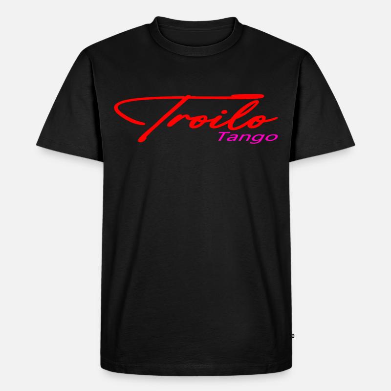 Troilo Tango - Männer Premium Bio T-Shirt - Schwarz