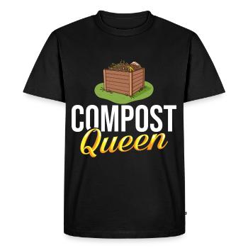 Composting Compost Worm Waste - Men's Premium Organic T-Shirt - black - Front - Nico (187cm)