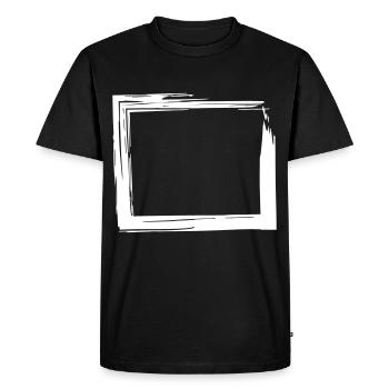 Quadrangle - Men's Premium Organic T-Shirt - black - Front - Nico (187cm)