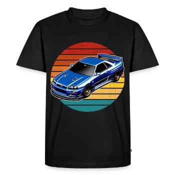 Jdm / Tuning / Turbocompresseur / Jantes / Chiptuning - T-shirt Premium bio Homme - noir - Devant - Nico (187cm)