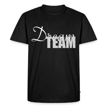 Équipe de rêve Loyauté Cohésion Amour Harmonie - T-shirt Premium bio Homme - noir - Devant - Nico (187cm)