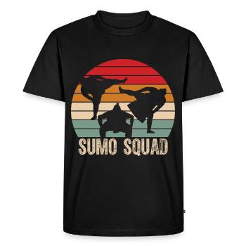 Escouade de sumo - T-shirt Premium bio Homme - noir - Devant - Nico (187cm)