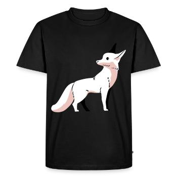 Wildlife Fox Foxes Children Arctic Snow Zoo - Men's Premium Organic T-Shirt - black - Front - Nico (187cm)