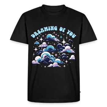 Paroles Mélomanes Auteurs-compositeurs Festival de musique - T-shirt Premium bio Homme - noir - Devant - Nico (187cm)