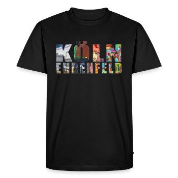 Cologne Ehrenfeld Design Shirt - Men's Premium Organic T-Shirt - black - Front - Nico (187cm)
