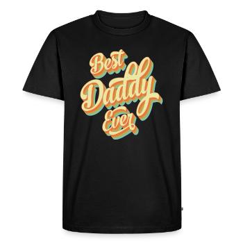 BEST DADDY EVER - T-shirt Premium bio Homme - noir - Devant - Nico (187cm)