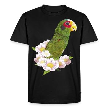 The Yucatecan parrot - Men's Premium Organic T-Shirt - black - Front - Nico (187cm)