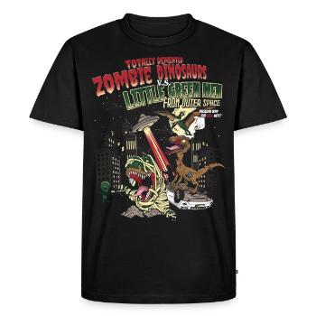 23F 0381 bk - Men's Premium Organic T-Shirt - black - Front - Nico (187cm)