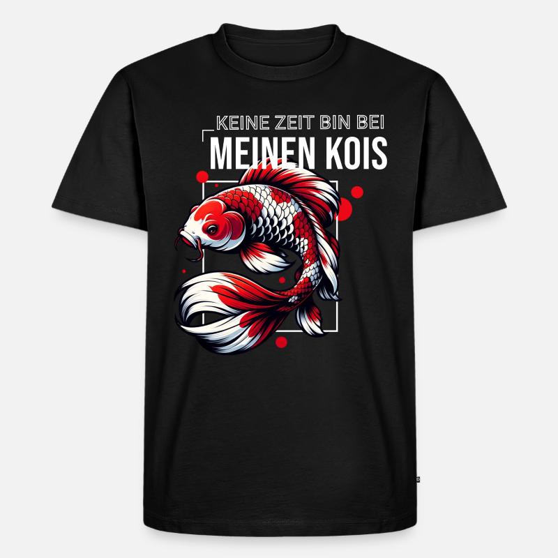 Fisch Koi Koifisch Kois - Männer Premium Bio T-Shirt - Schwarz