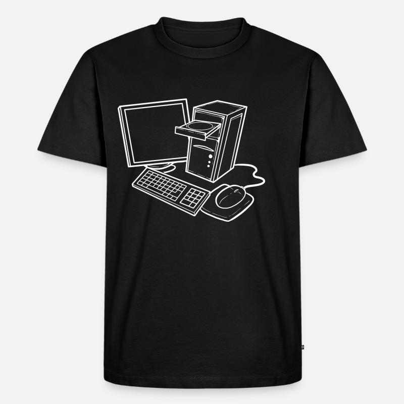Computer-Set Computertechniker Geschenk - Männer Premium Bio T-Shirt - Schwarz