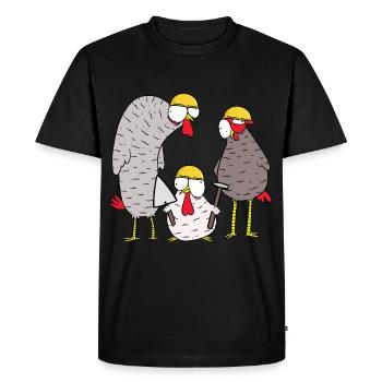Construction site Construction Client Use Maurer Gewerbe - Men's Premium Organic T-Shirt - black - Front - Nico (187cm)
