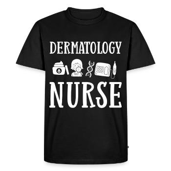 Dermatologie Soins de la peau Médecine de la peau Maladie - T-shirt Premium bio Homme - noir - Devant - Nico (187cm)