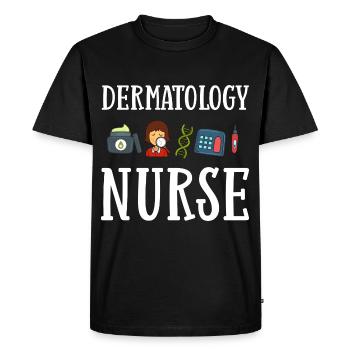 Dermatologie Soins de la peau Médecine de la peau Maladie - T-shirt Premium bio Homme - noir - Devant - Nico (187cm)