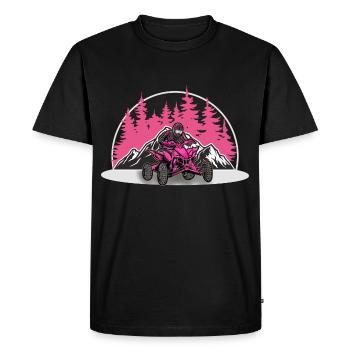 Quad VTT Tout-terrain Quad Riders Femmes - T-shirt Premium bio Homme - noir - Devant - Nico (187cm)
