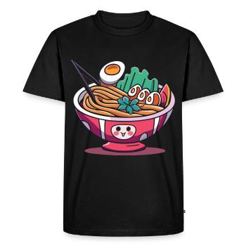 Ramen Magic: Kawaii Graphics pour les amateurs de Ramen - T-shirt Premium bio Homme - noir - Devant - Nico (187cm)