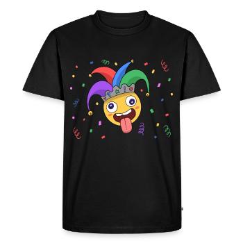 Clown, Carnaval, Carnaval, Costume De Carnaval, Parade, Célébration, Bouffon, - T-shirt Premium bio Homme - noir - Devant - Nico (187cm)