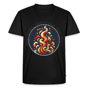 Lyrics Music Lovers Songwriters Music Festival - Men's Premium Organic T-Shirt - black - Front - Nico (187cm)