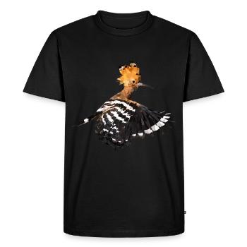 Hoopoe (Upupa epops) Bird of the Year 2022 - Men's Premium Organic T-Shirt - black - Front - Nico (187cm)