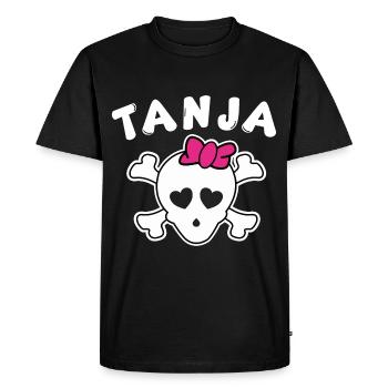 Pirate Tanja Design for Girls and Women - Men's Premium Organic T-Shirt - black - Front - Nico (187cm)