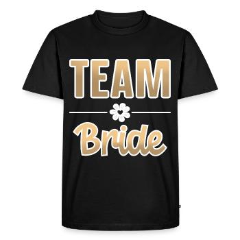 Team Bride Bachelorette - Men's Premium Organic T-Shirt - black - Front - Nico (187cm)