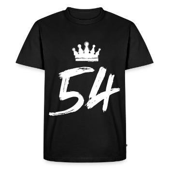 54 Couronne de numéros - T-shirt Premium bio Homme - noir - Devant - Nico (187cm)