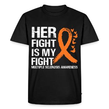 Raising awareness of multiple sclerosis - Men's Premium Organic T-Shirt - black - Front - Nico (187cm)