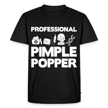 Dermatologie Soins de la peau Médecine de la peau Maladie - T-shirt Premium bio Homme - noir - Devant - Nico (187cm)